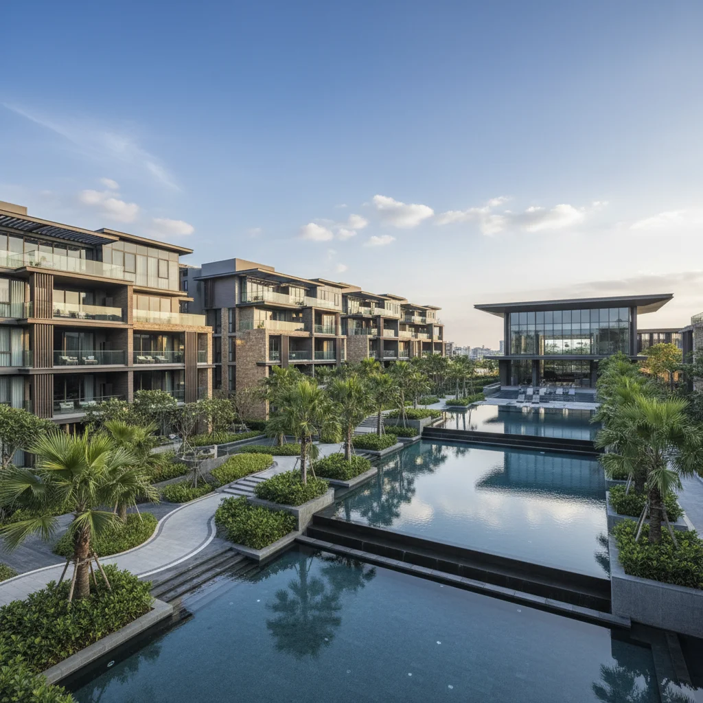 luxury residential apartment complex