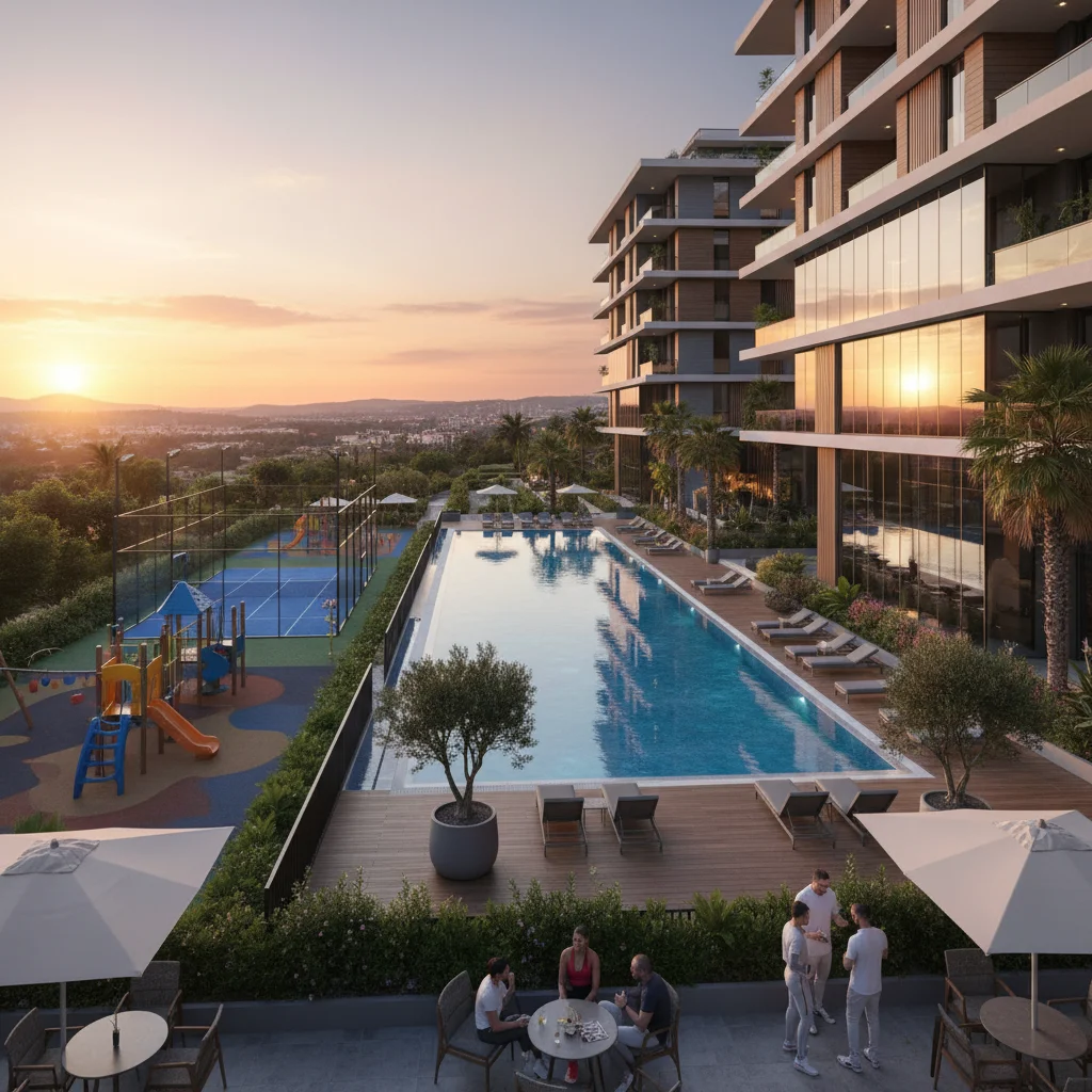 modern turkish residential complex amenities