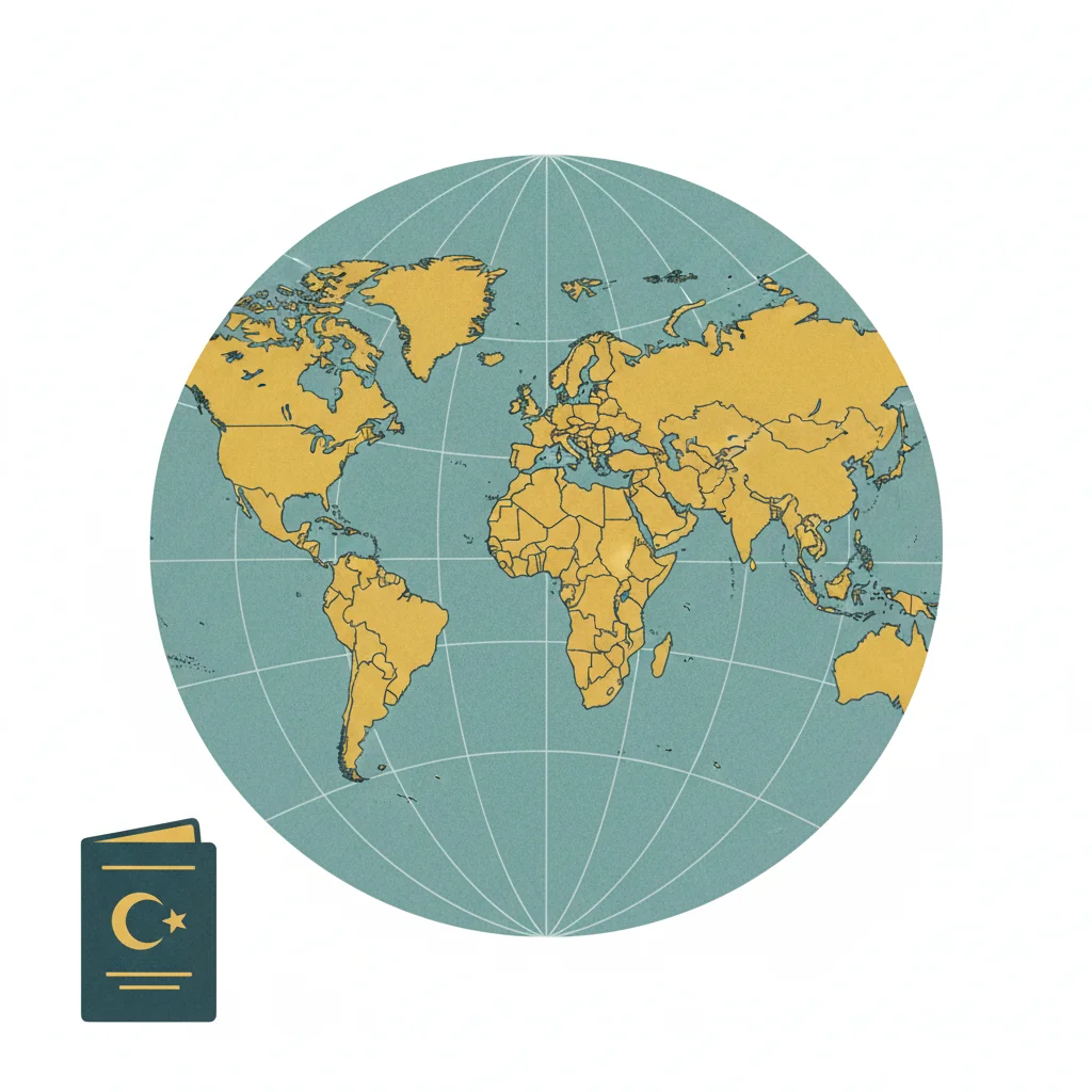 turkish passport visa free travel map
